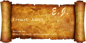 Ernszt Judit névjegykártya